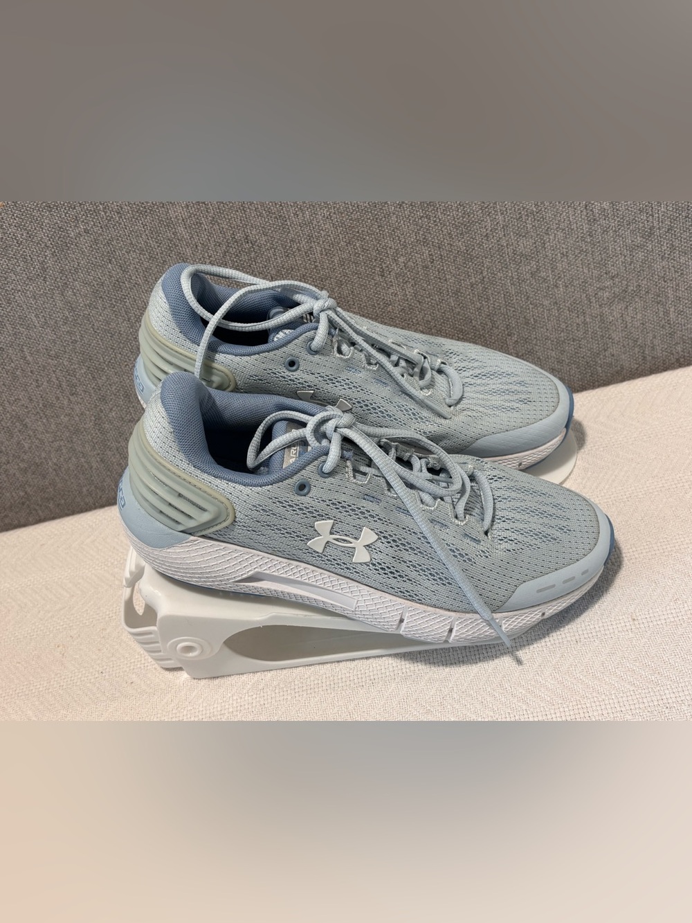 🩵Under Armour Women's Pale Blue Knit Training Sneakers